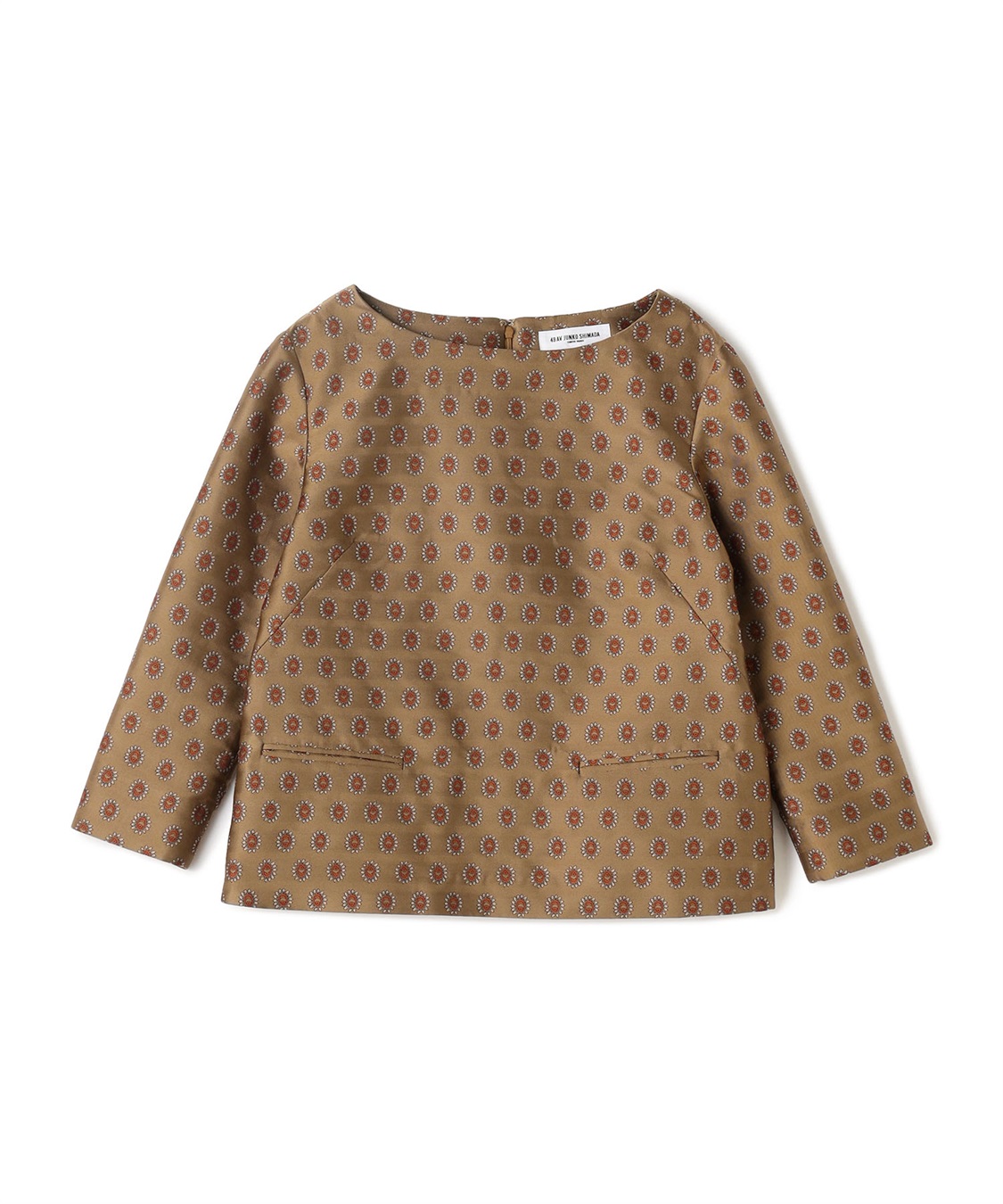 TOPS COLLECTION】クラバット柄長袖プルオーバー 49AV.junko shimada 