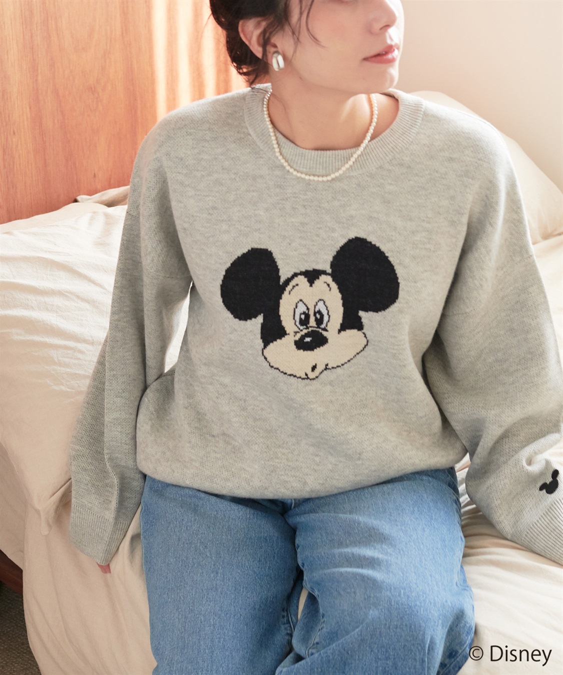 ☑️即購入大歓迎MICKEY MOUSE/COMBINED KNIT