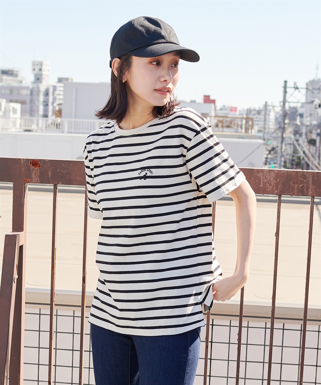 【KANGOL SPORT】ボーダーTシャツ（カンゴールスポーツ）