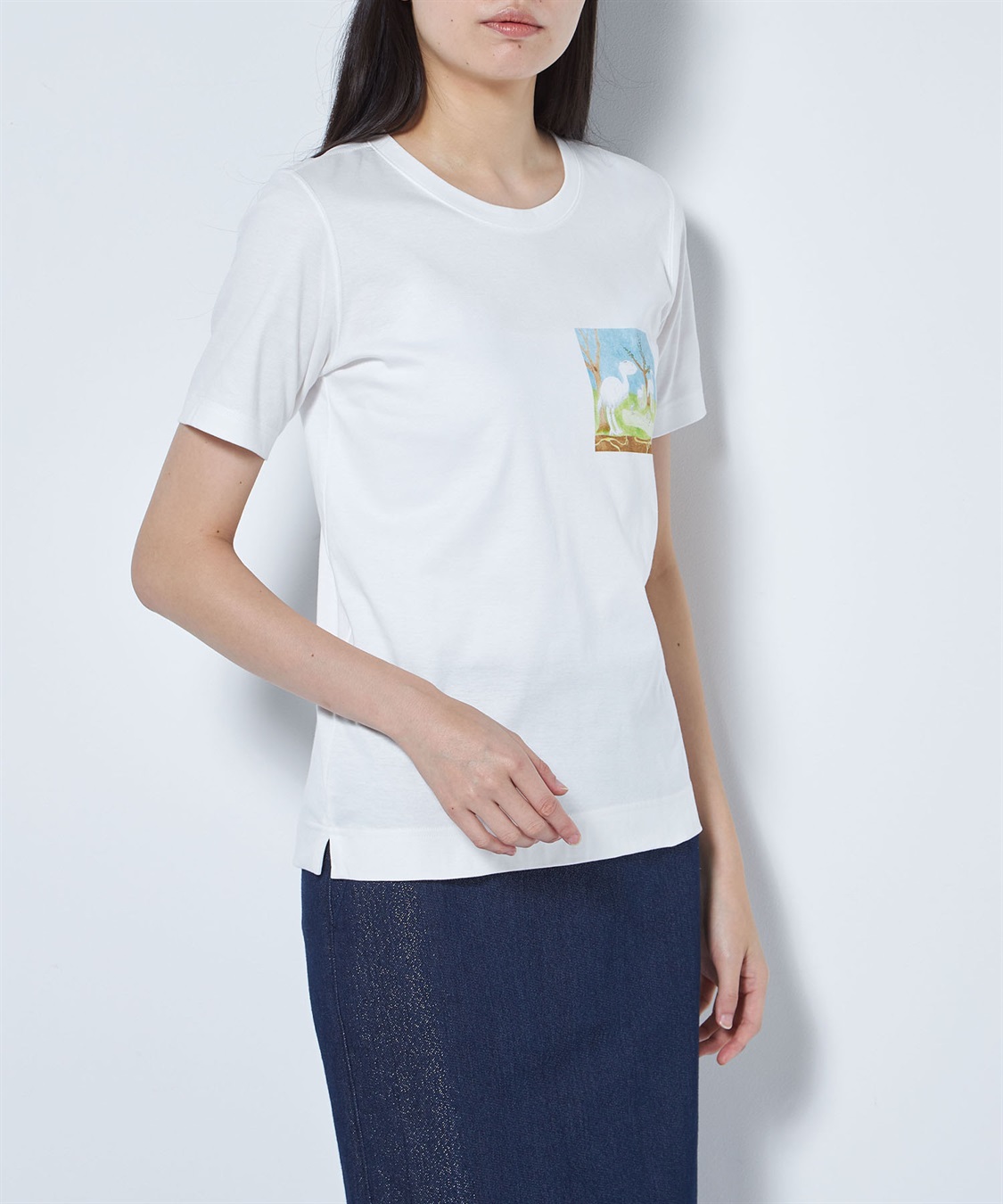 イラストプリント半袖Tシャツ 49AV.junko shimada｜クロスプラス公式