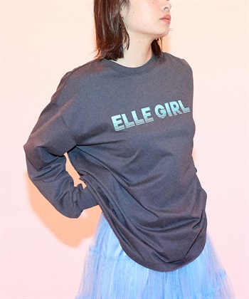 ELLEgirl オーバーサイズロゴプリントロンT_subthumb_5