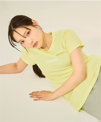 HEAD 《DRY・UVカット》ドライメッシュベーシックロゴTシャツ【HEAD/ヘッド】ウォーキング フィットネス ヨガ ピラティス  スポーツ_subthumb_1