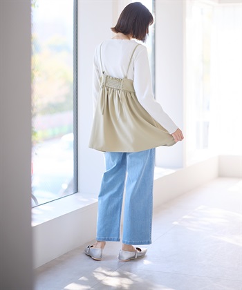 Rosemadame 8.5ozデニムワイドストレート　マタニティパンツ（マタニティ/ 妊婦服）産前・産後対応_subthumb_6