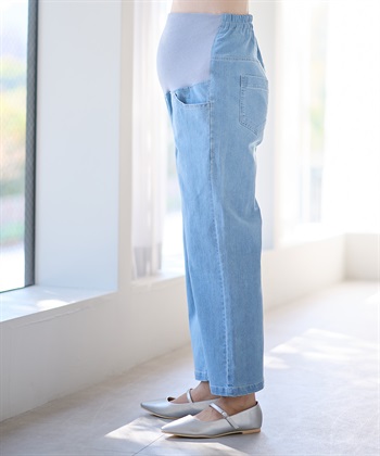 Rosemadame 8.5ozデニムワイドストレート　マタニティパンツ（マタニティ/ 妊婦服）産前・産後対応_subthumb_13