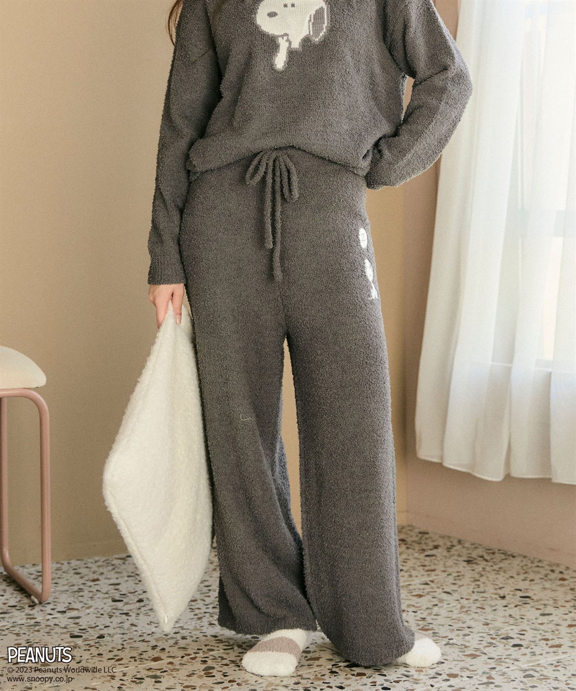スヌーピー パジャマ モコモコ - ベビー服(~85cm)