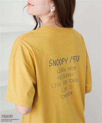 Life Style by cross marche 【PEANUTS/ピーナッツ】SNOOPYフロントデザインクルーネックTシャツ《大きいサイズ有》_subthumb_16