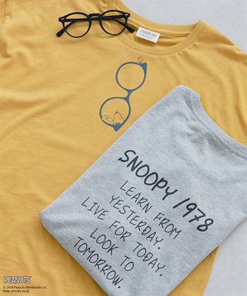 Life Style by cross marche 【PEANUTS/ピーナッツ】SNOOPYフロントデザインクルーネックTシャツ《大きいサイズ有》_subthumb_22