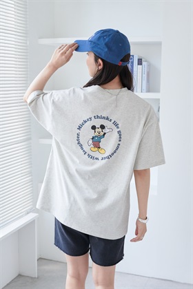 Life Style by cross marche 【Disney/ディズニー】ポケット付ミッキーグラフィックバックプリント半袖Tシャツ_subthumb_4