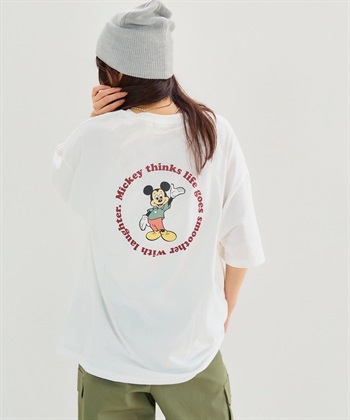 Life Style by cross marche 【Disney/ディズニー】ポケット付ミッキーグラフィックバックプリント半袖Tシャツ_subthumb_7