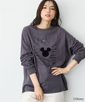 anyfee 【anyfee/プラスサイズ】《Disney/ディズニー》レタリングフロントプリントTシャツ_subthumb_1