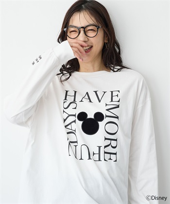 anyfee 【anyfee/プラスサイズ】《Disney/ディズニー》レタリングフロントプリントTシャツ_subthumb_11