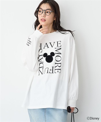 anyfee 【anyfee/プラスサイズ】《Disney/ディズニー》レタリングフロントプリントTシャツ_subthumb_15