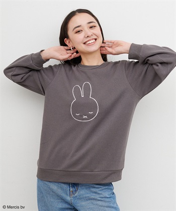 chara station 【miffy/ミッフィー】スリープ刺繍デザイン裏起毛プルオーバー（別注）_subthumb_9