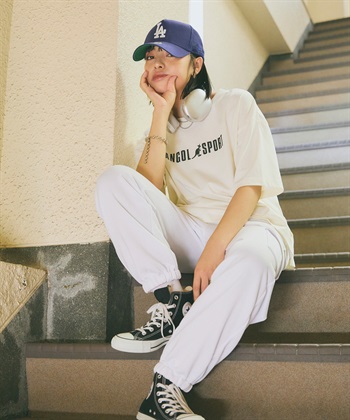 Life Style by cross marche 《DRY・UV対策》5分袖ベーシックロゴＴシャツ【KANGOL SPORT/カンゴールスポーツ】_subthumb_6