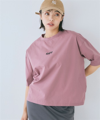 Life Style by cross marche 《DRY・UV対策・ストレッチ》5分袖刺繍ストレッチTシャツ【KANGOL SPORT/カンゴールスポーツ】_subthumb_2