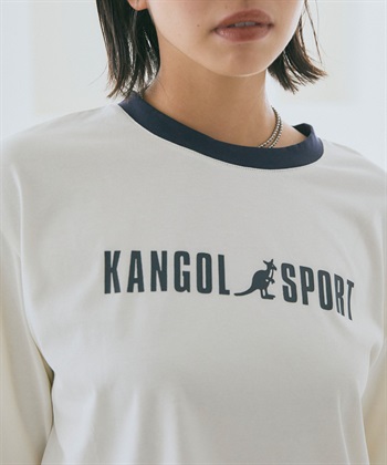 Life Style by cross marche 《吸汗速乾・UV対策》ロゴプリント配色ロングスリーブTシャツ【KANGOL SPORT】_subthumb_6