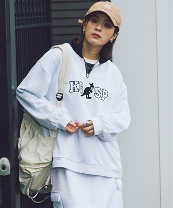 Life Style by cross marche 《DRY・UVカット》ハーフジップロゴプルオーバー【KANGOL SPORT/カンゴールスポーツ】_subthumb_12