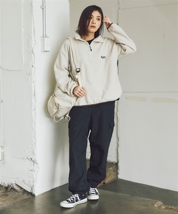 Life Style by cross marche ハーフジップフリースプルオーバー 【KANGOL SPORT/カンゴールスポーツ】_subthumb_7