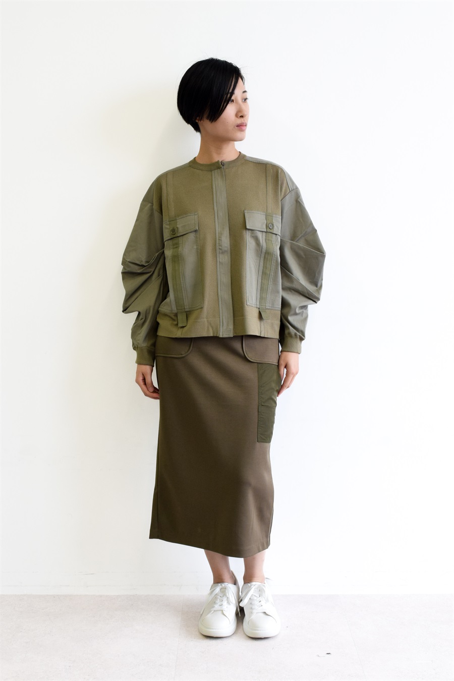異素材ポケットタイトスカート ATSURO TAYAMA｜クロスプラス公式通販サイト