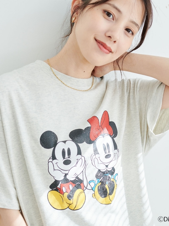 【Disney/ディズニー】プリント半袖Tシャツ