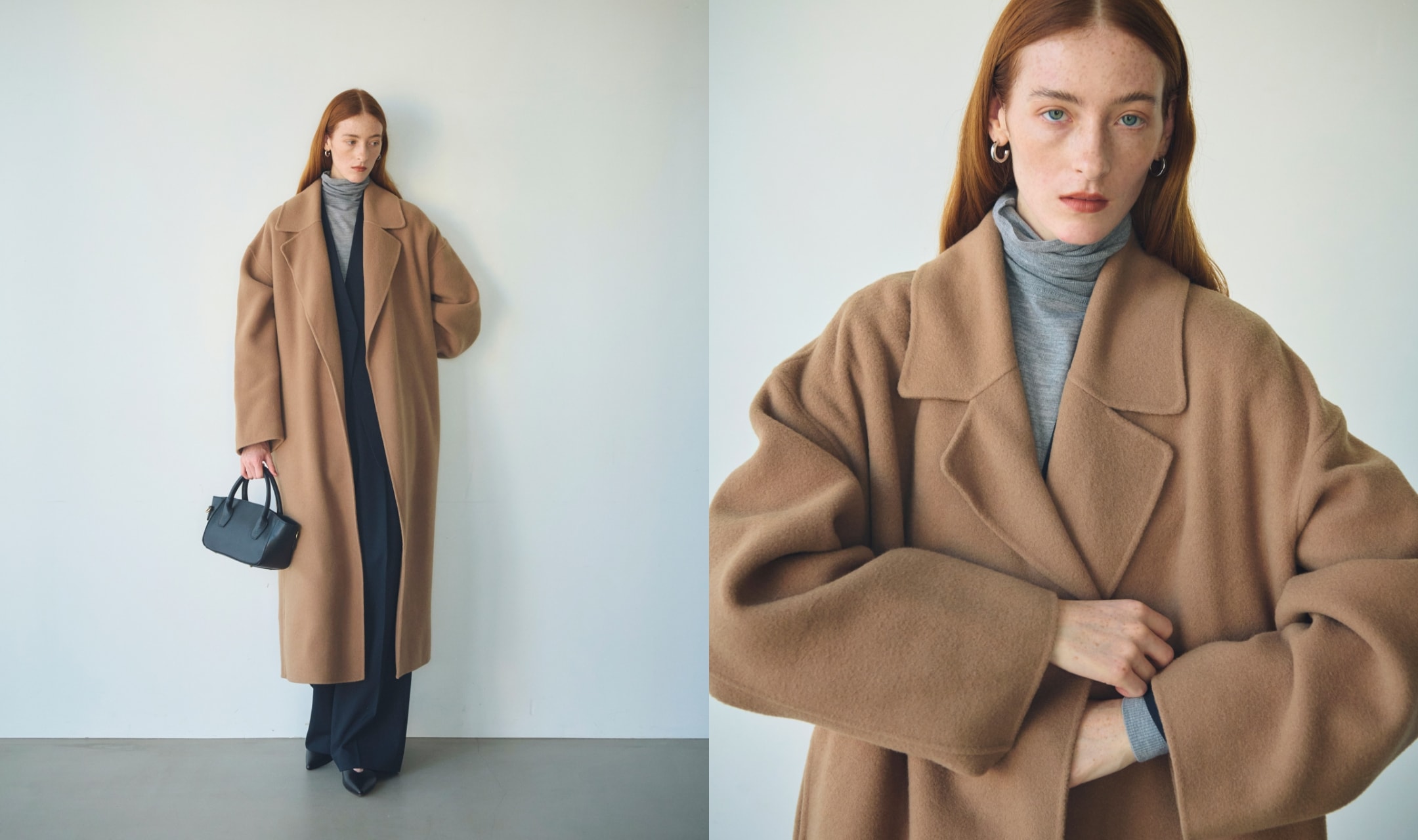 WOOL LONG REVER COAT 33,000yen(tax in)