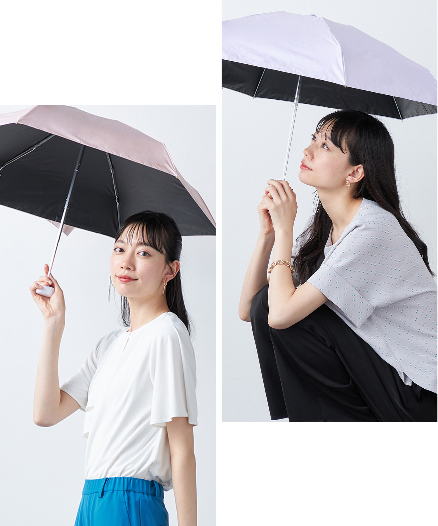 【Wpc.】ポシェット付き晴雨折り畳み傘　¥4,180（tax in）